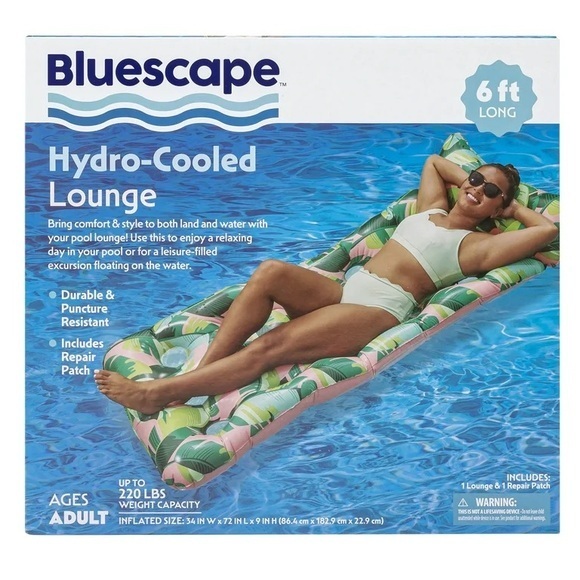 Other - Bluescape Green Hydro Cooled Inflatable Water Lounge, Pool Float, Adults, Unisex